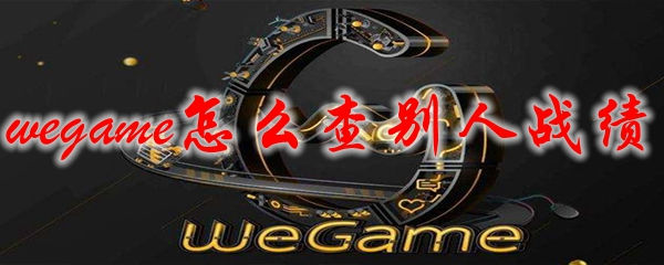 掌上WeGame查别人战绩方法 掌上WeGame如何查别人战绩