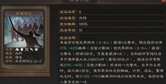 三国志战略版SP荀彧强度