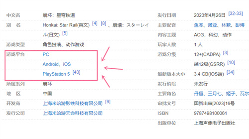 崩坏星穹铁道有pc端吗 游戏发售平台一览