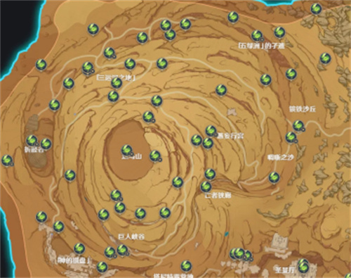 原神千壑沙地草神瞳位置图 千壑沙地草神瞳位置在哪